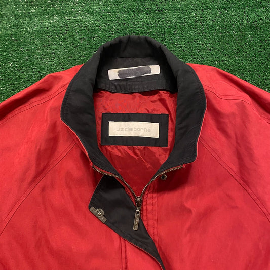 Claiborne Vintage 90s Windbreaker Rain Jacket