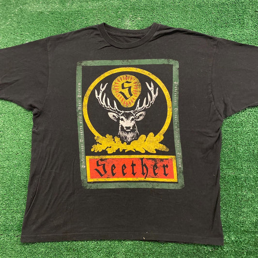 Seether Jagermeister Vintage Metal Band T-Shirt