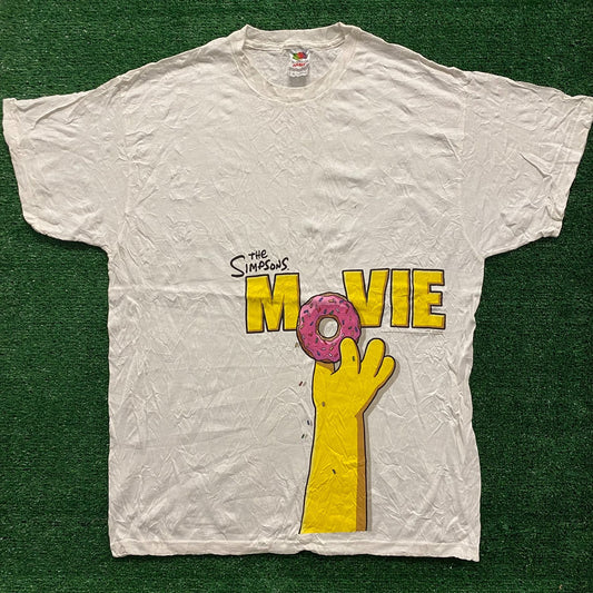 Simpsons Movie Donut Vintage Cartoon T-Shirt