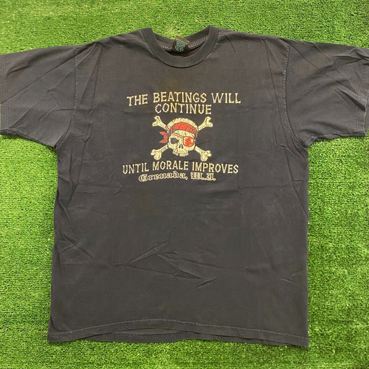 Pirate Skull Vintage 90s Punk Tourist T-Shirt