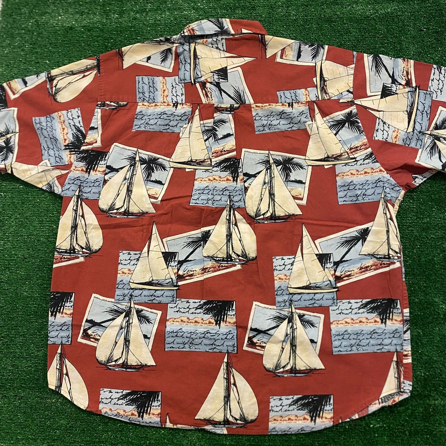 Sailfish Sailing Vintage Printed Hawaiian Shirt