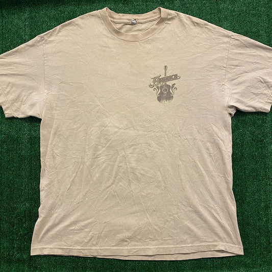 America Guitar Vintage Country Band T-Shirt