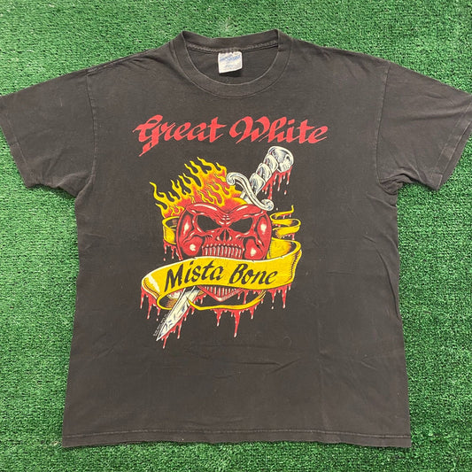 Great White Mista Bone Vintage Band T-Shirt