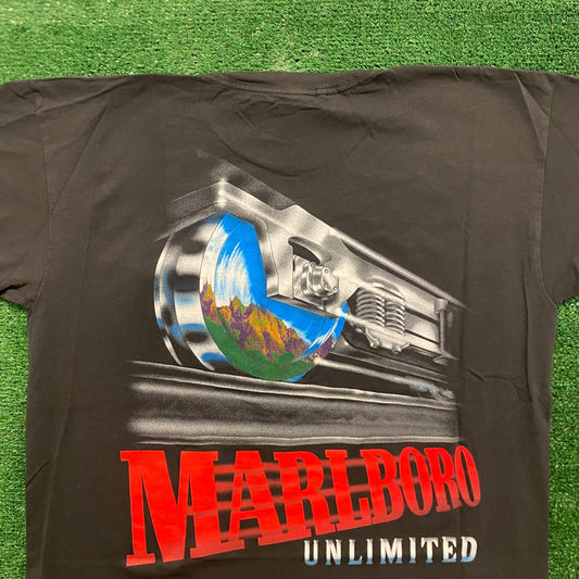 Marlboro Unlimited Train Vintage 90s T-Shirt