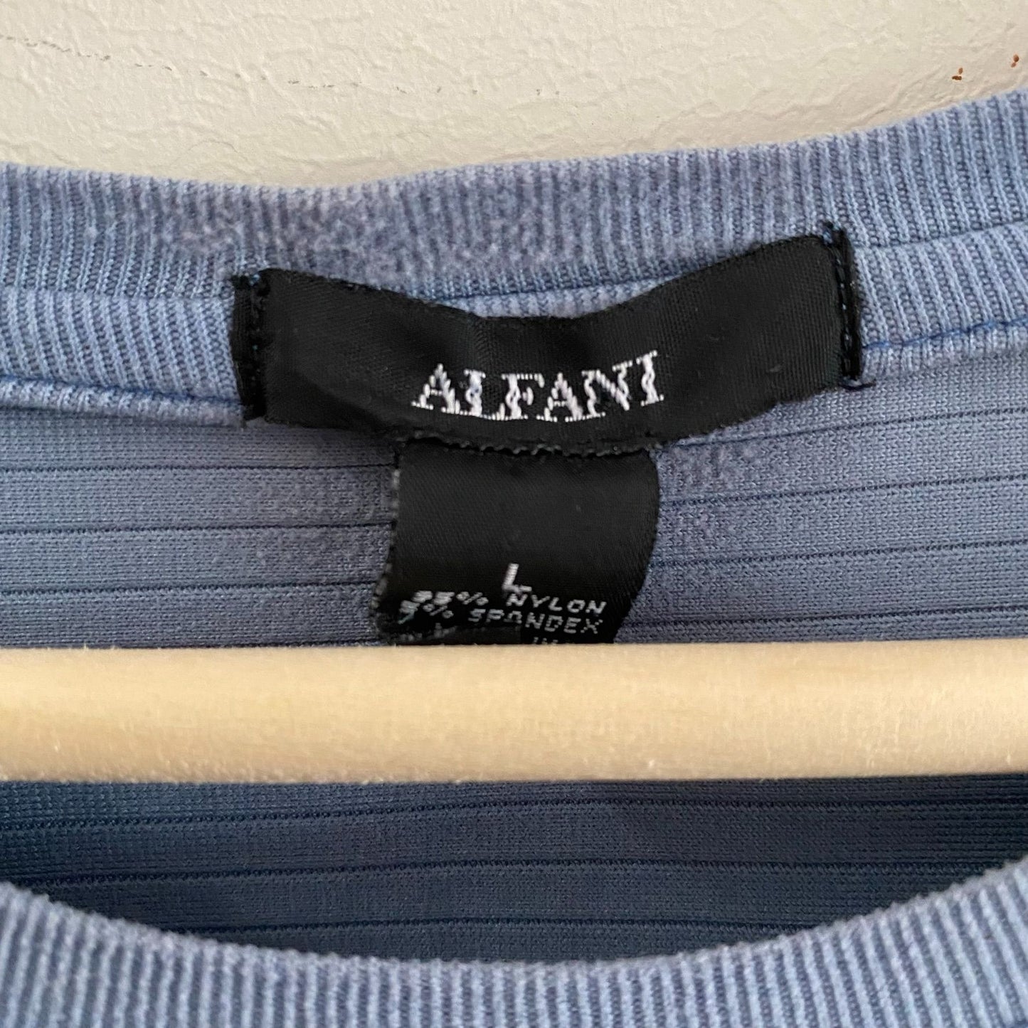 Alfani Blue Striped S/S Tee