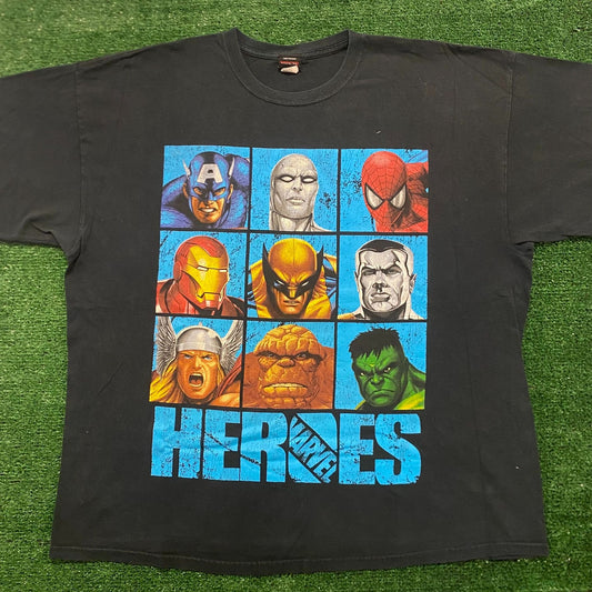 Marvel Comics Vintage Y2K Superhero T-Shirt