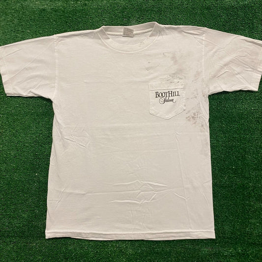 Boot Hill Saloon Vintage 90s Biker T-Shirt