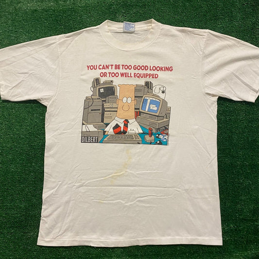Dilbert Comic Vintage 90s Cartoon Humor T-Shirt
