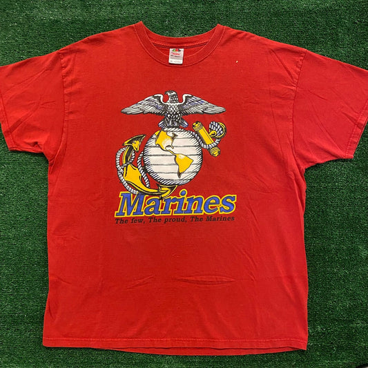 USMC United States Marines Corps Vintage Military T-Shirt