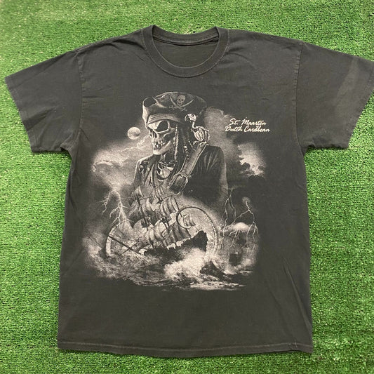 Pirate Skull Kraken Vintage Grunge Punk T-Shirt