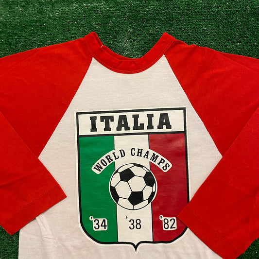 Italy World Cup Soccer Vintage 80s T-Shirt
