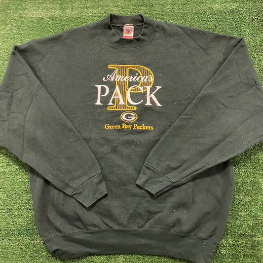 Green Bay Packers Football Vintage 90s Crewneck Sweatshirt