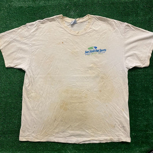 Suzuki Kawasaki Thrashed Vintage Moto Racing T-Shirt