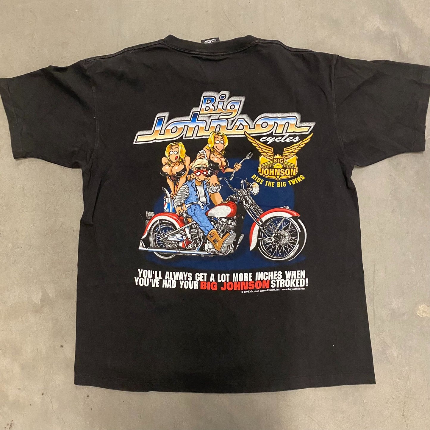 Big Johnson Vintage Biker T-Shirt