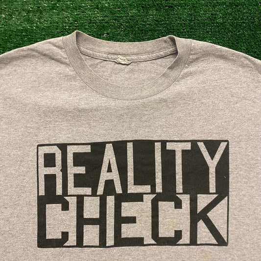 Reality Check Skull Vintage Punk Goth T-Shirt