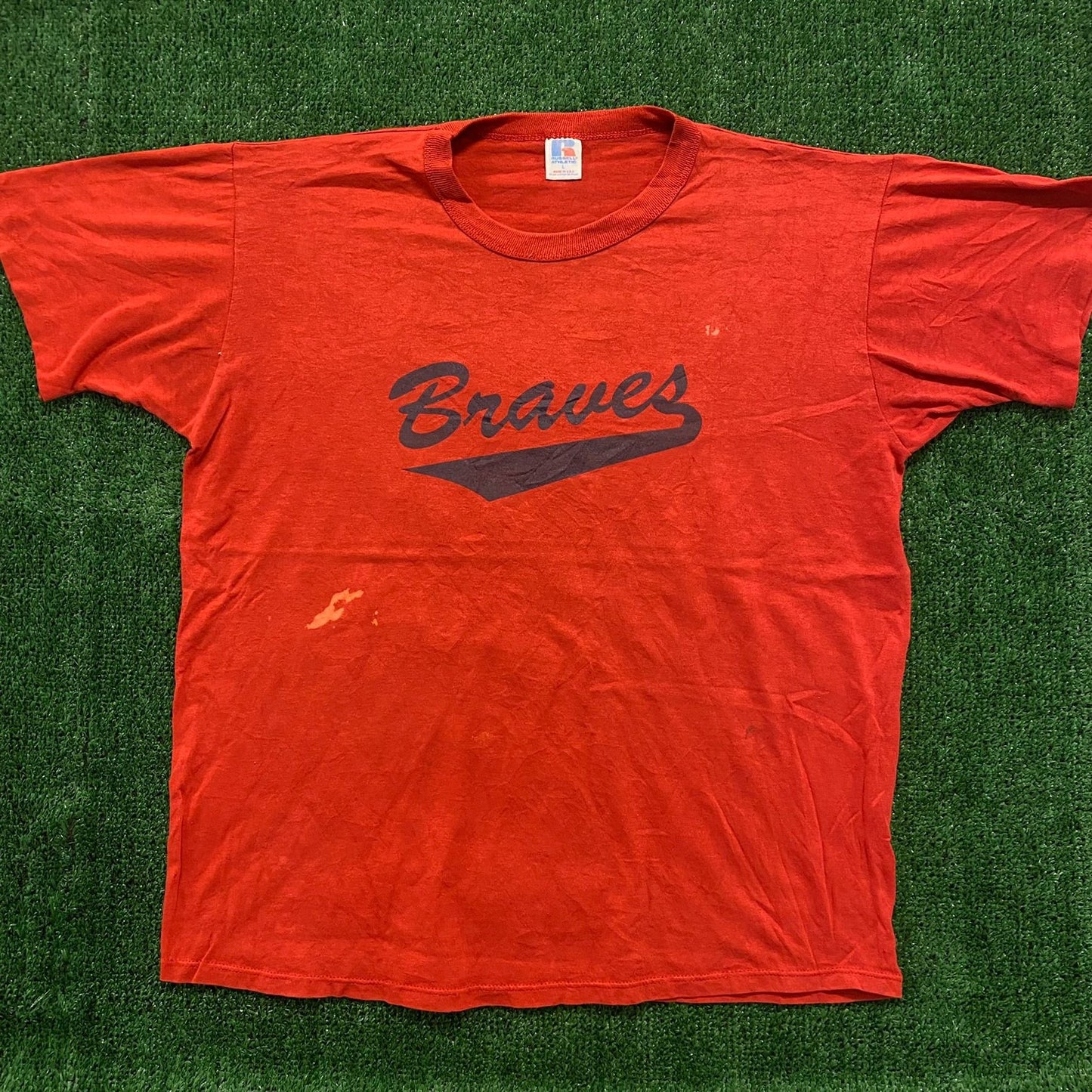 Russell Atlanta Braves Vintage 90s T-Shirt