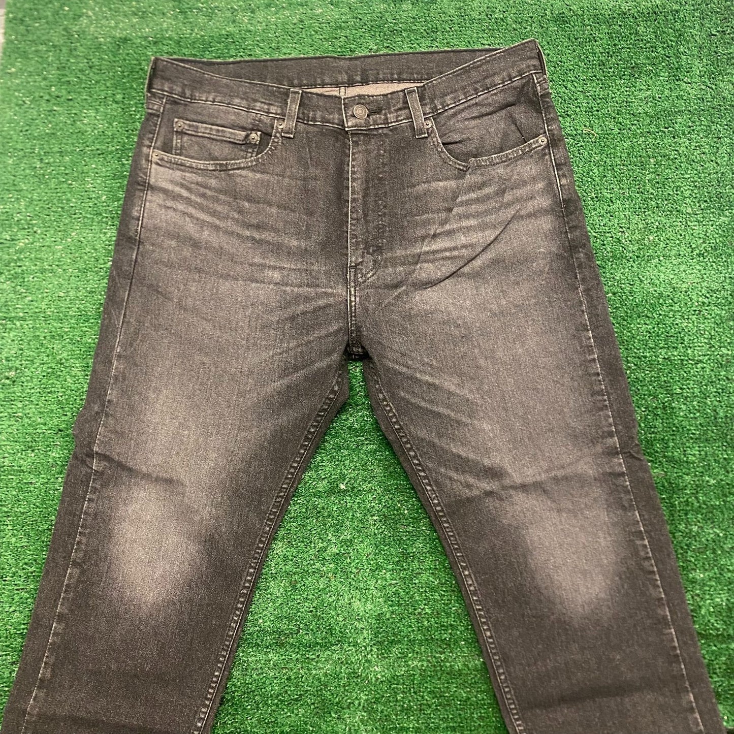 Levi's 505 Black Straight Fit Denim Jeans Pants