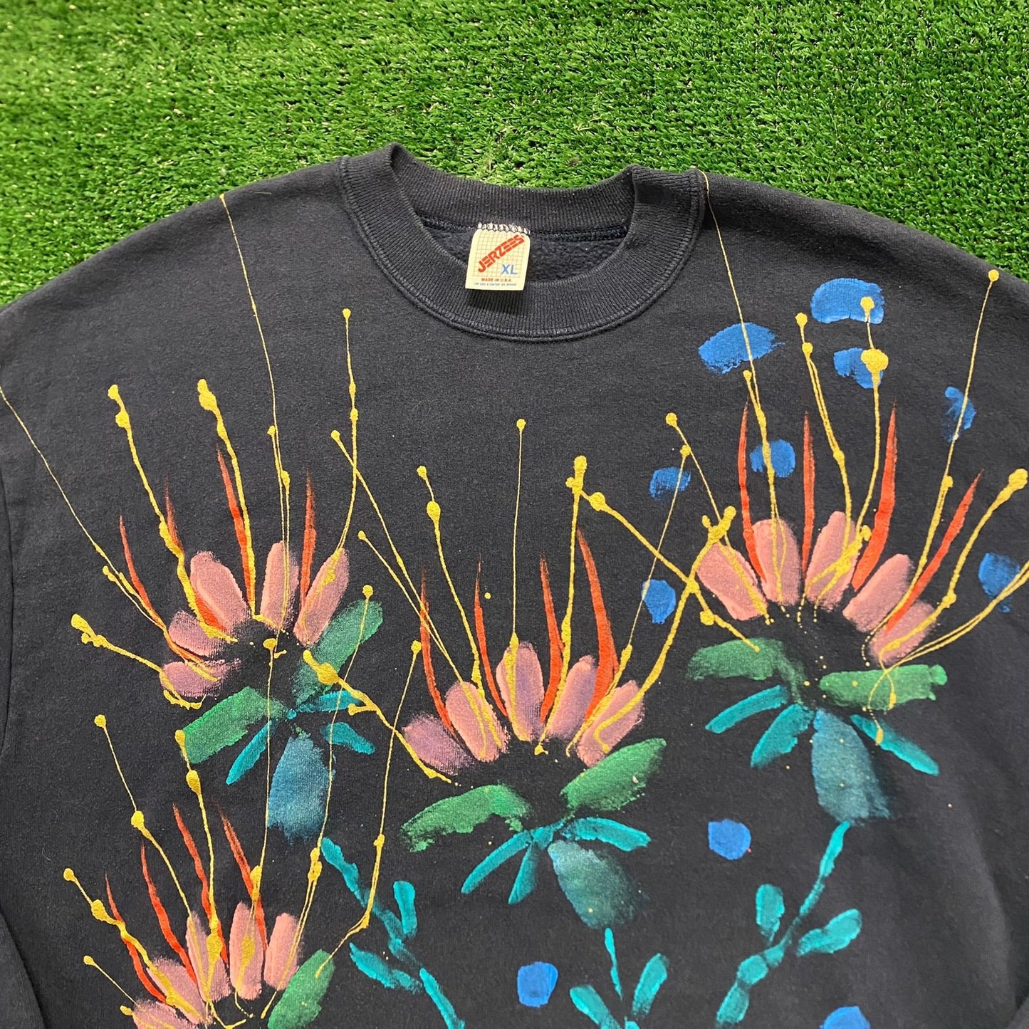 Floral Flowers Vintage 90s Nature Crewneck Sweatshirt