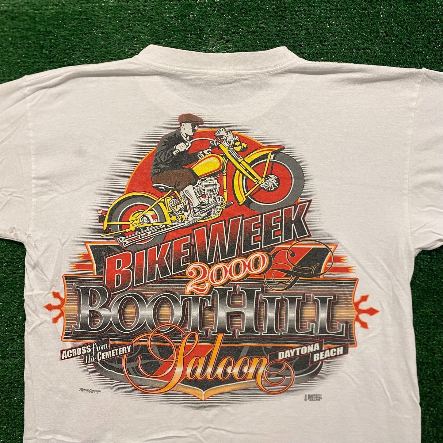 Boot Hill Saloon Vintage 90s Biker T-Shirt