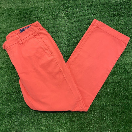 Vineyard Vines Salmon Pink Preppy Pastel Slacks Chino Pants