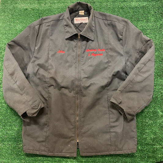Body Shop Mechanic Worker Vintage 90s Work Jacket
