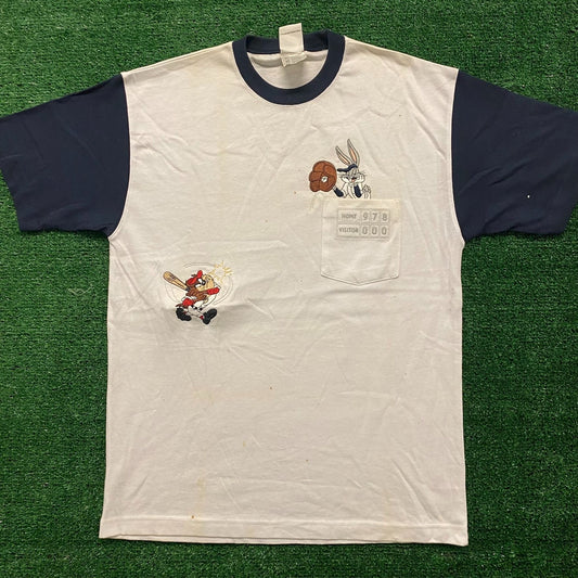Looney Tunes Baseball Vintage Cartoon T-Shirt