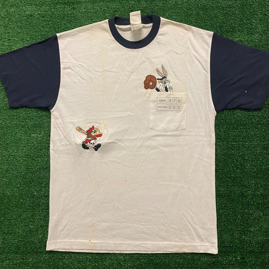 Looney Tunes Baseball Vintage Cartoon T-Shirt