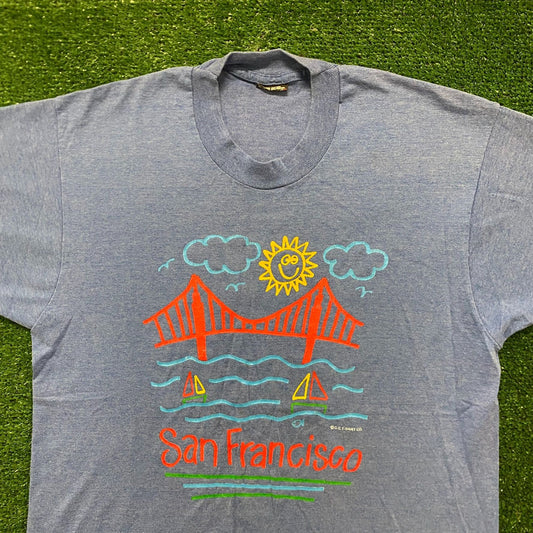 San Francisco Cartoon Vintage 90s T-Shirt