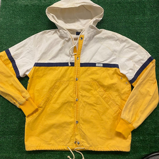 Color Block Vintage 80s Windbreaker Jacket