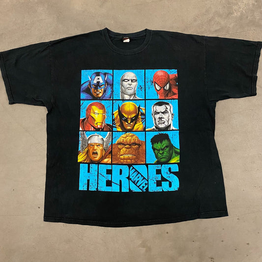 Marvel Comic Heroes Vintage T-Shirt