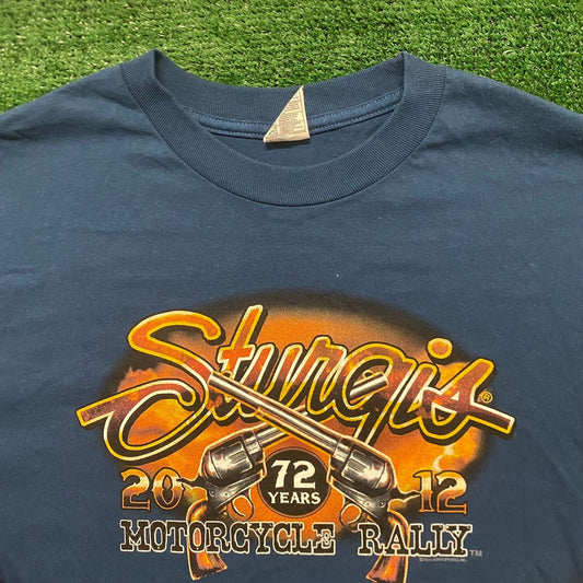 Sturgis Motorcycle Cowboy Vintage 90s Western Biker T-Shirt