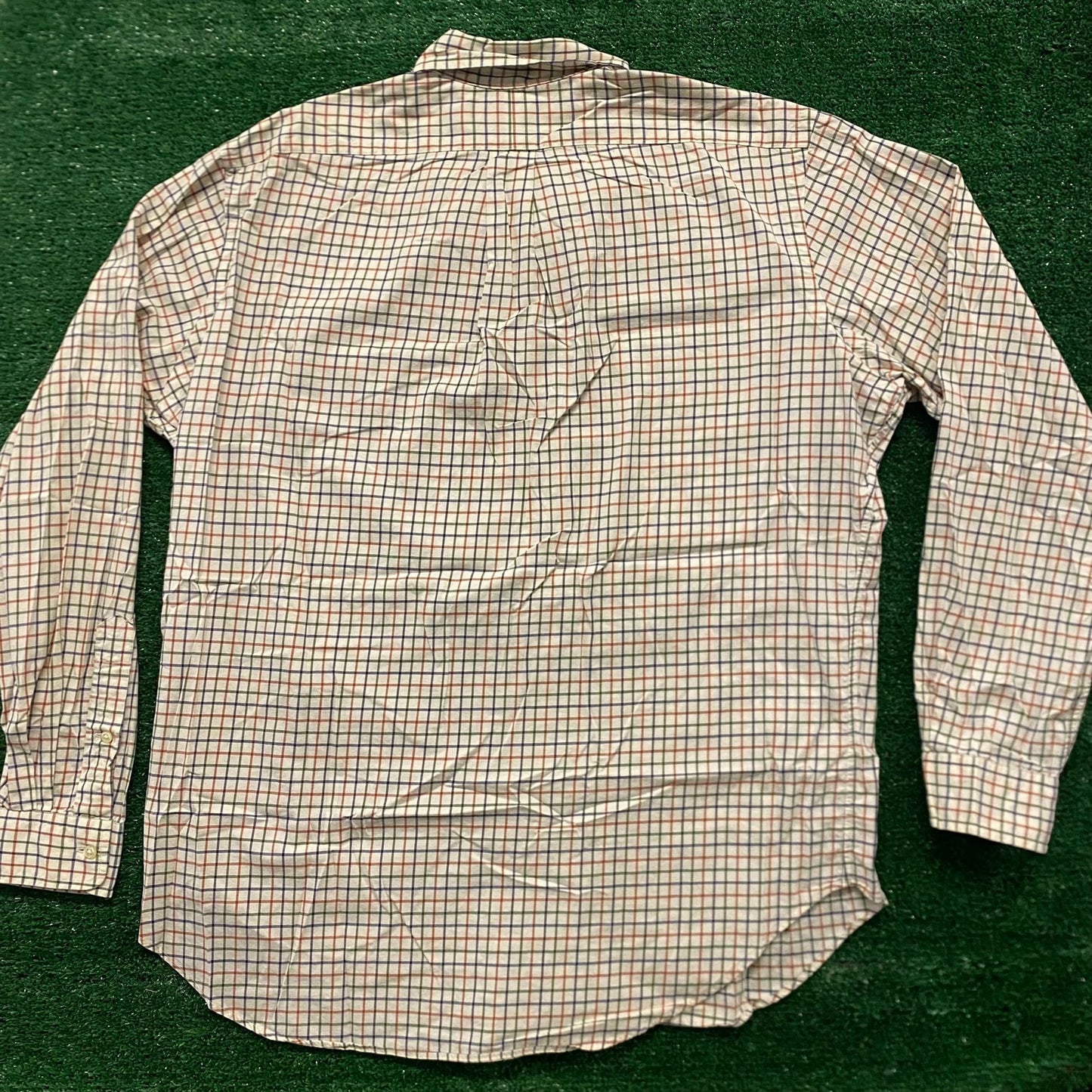 Ralph Lauren Vintage Tattersall Plaid Button Up Shirt