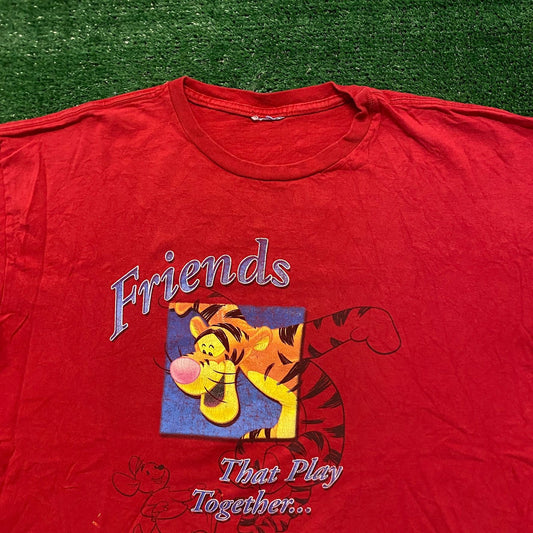 Winnie the Pooh Tigger Vintage 90s Cartoon Movie T-Shirt