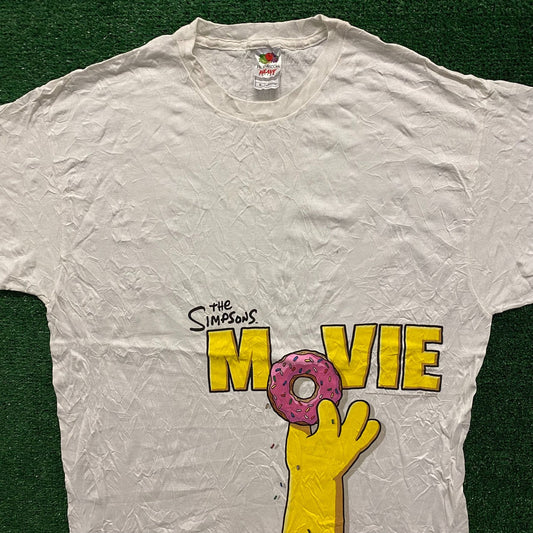 Simpsons Movie Donut Vintage Cartoon T-Shirt