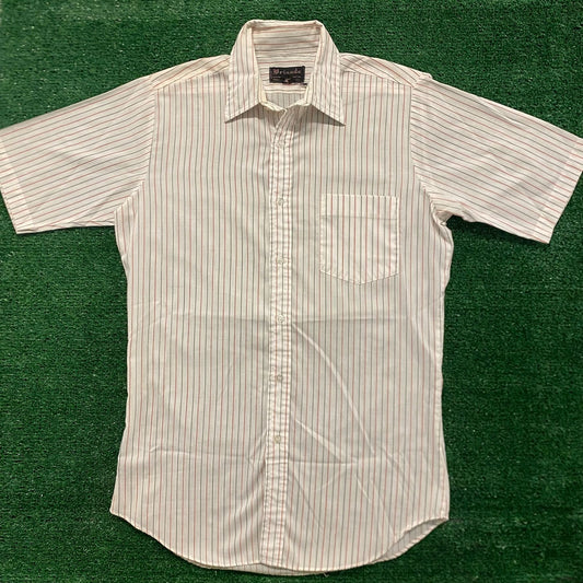 Pin Stripes Vintage Button Up Casual Shirt