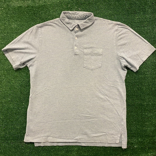 Striped Basic Vintage Preppy Casual Polo Shirt