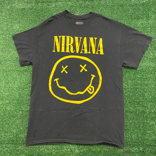 Nirvana Smiley Vintage Grunge Band T-Shirt