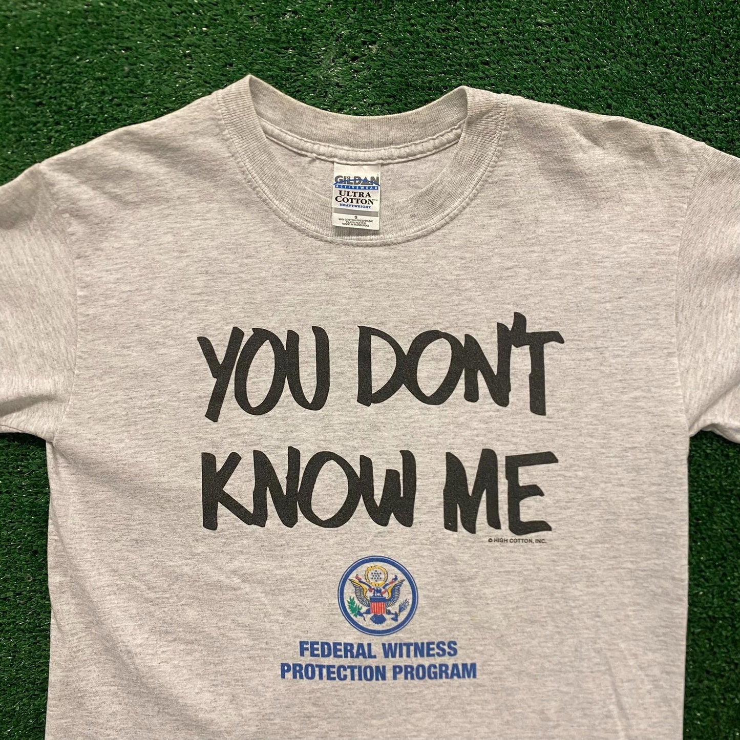 Witness Protection Vintage 90s Crime Humor T-Shirt