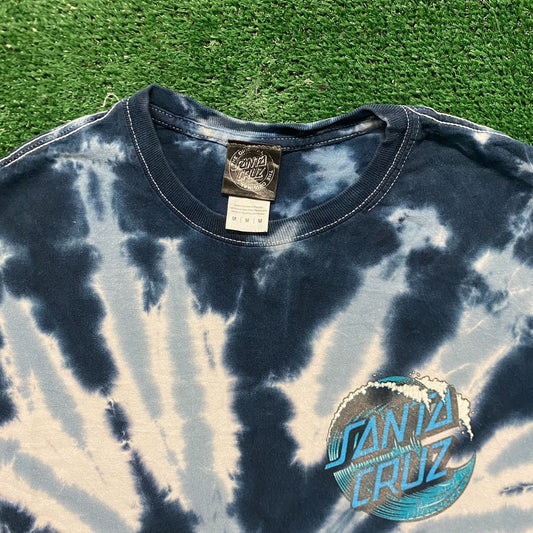 Santa Cruz Wave Dot Vintage Skater T-Shirt