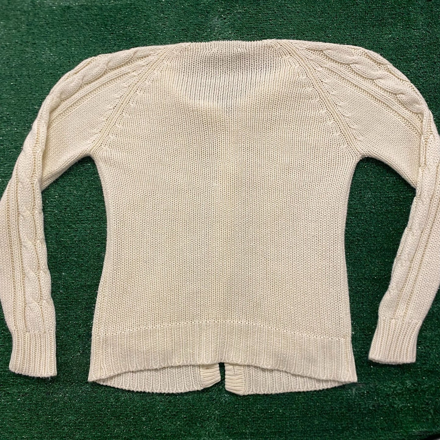 Cable Knit Vintage 80s Cardigan Sweater