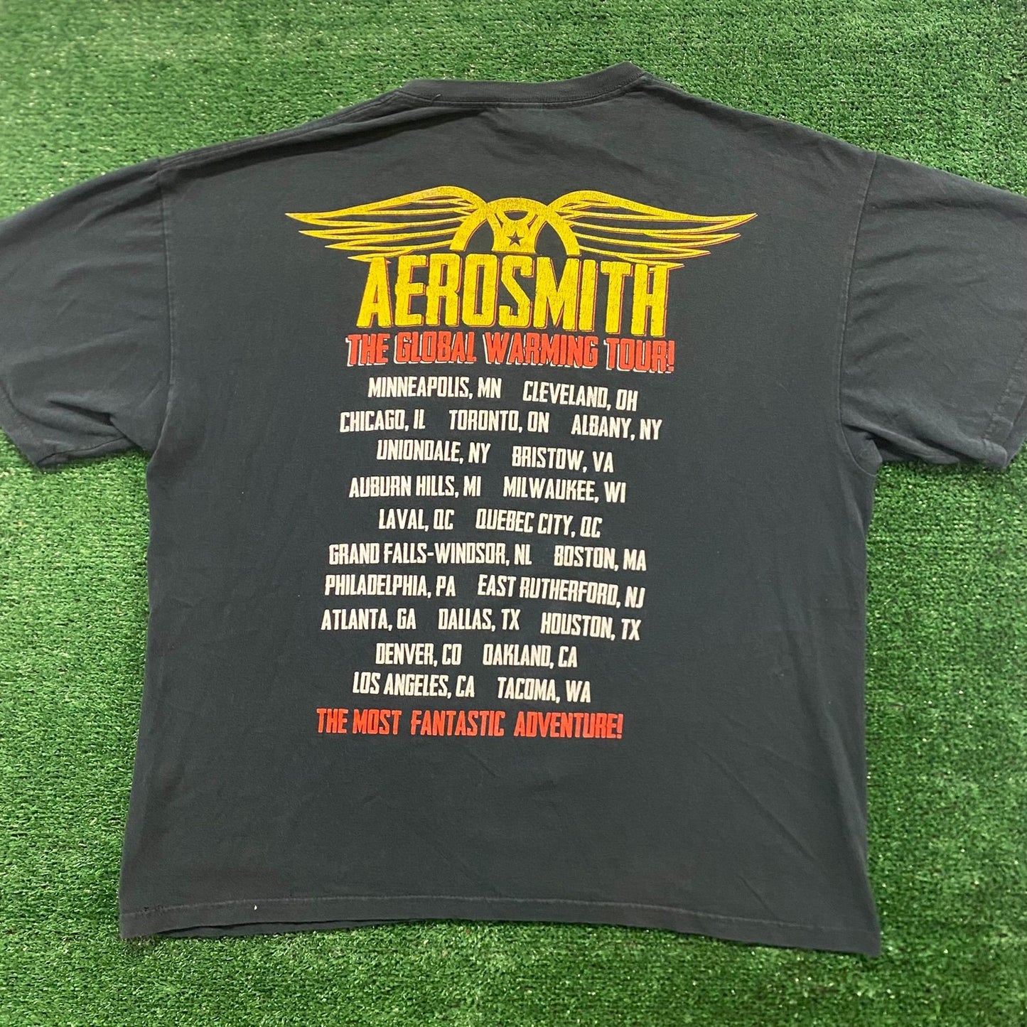 Aerosmith Global Warming Vintage Rock Band T-Shirt