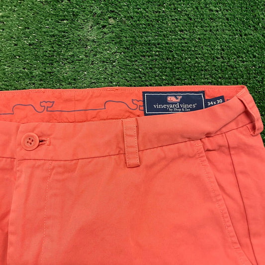 Vineyard Vines Salmon Pink Preppy Pastel Slacks Chino Pants