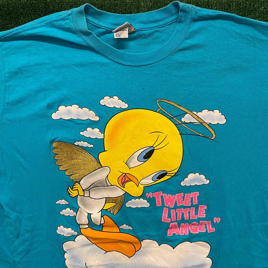 Tweety Angel Vintage 90s Cartoon T-Shirt