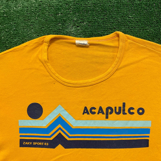 Vintage 80s Acapulco Mexico Vacation Tourist T-Shirt