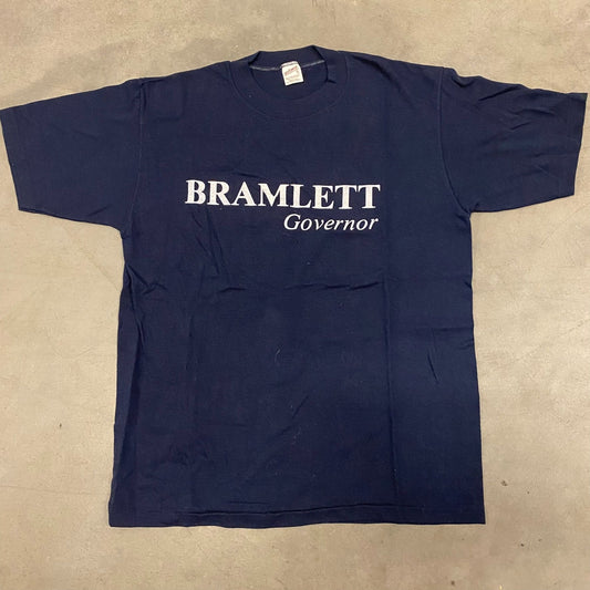 Vintage 80s Essential Bramlett Governor Political Single Stitch T-Shirt