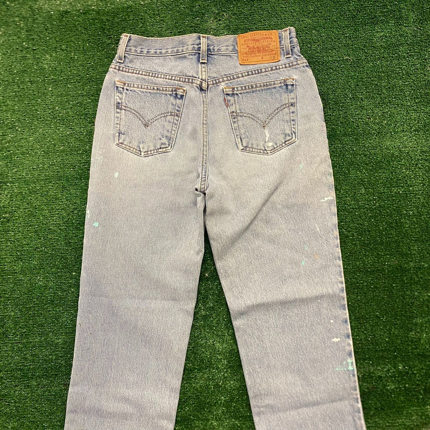 Levi's 512 Slim Tapered Vintage Denim Painter Jeans Pants