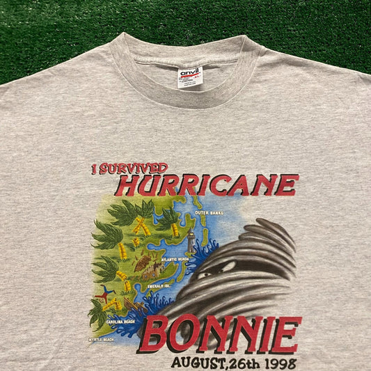 Hurricane Vintage 90s Weather Natural Disaster T-Shirt