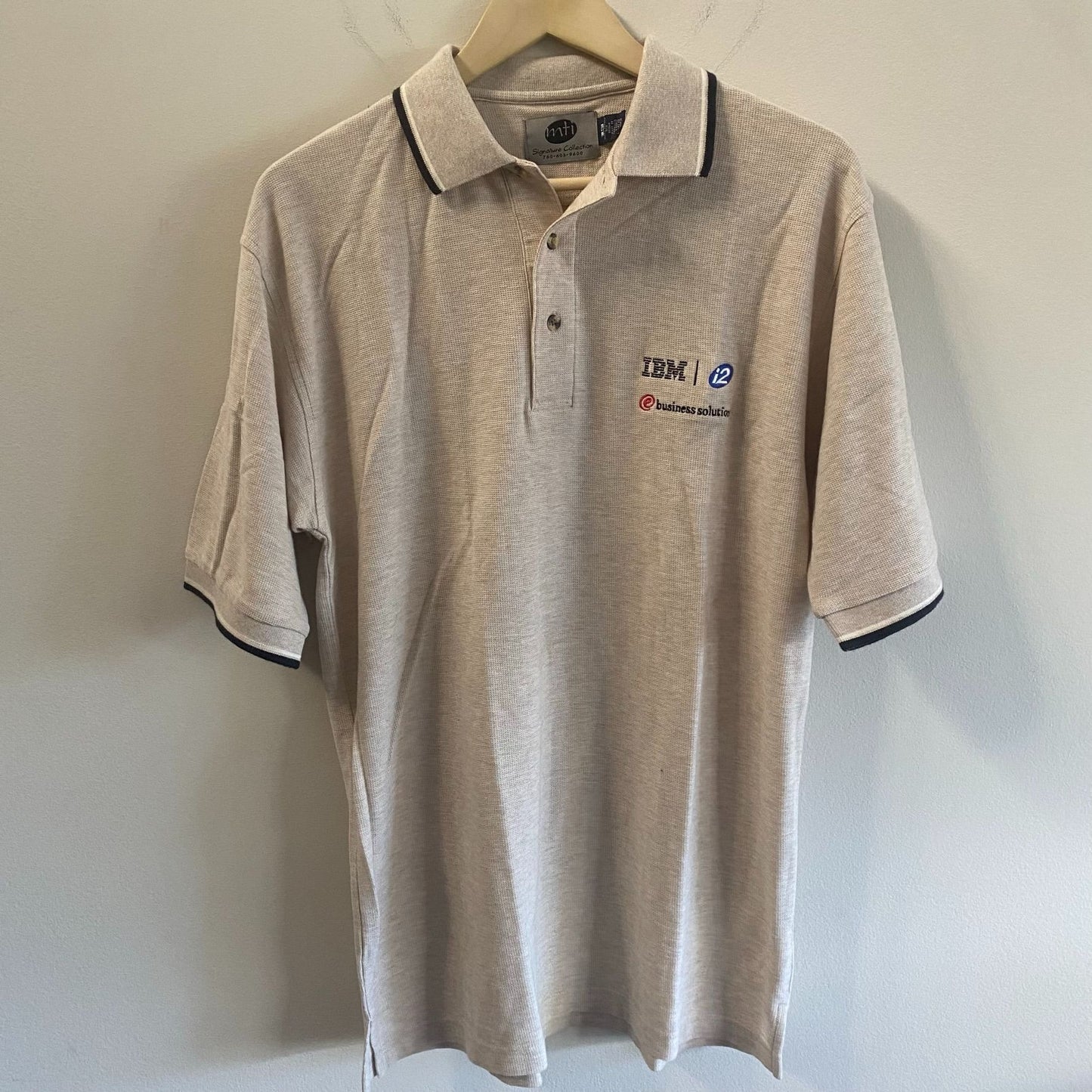IBM Beige Polo Shirt