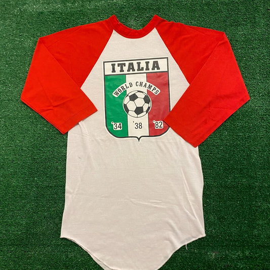 Italy World Cup Soccer Vintage 80s T-Shirt
