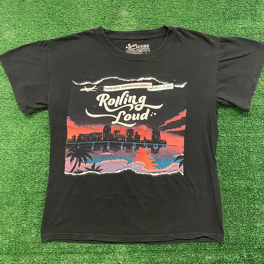 Rolling Loud Vintage Rap Hip Hop T-Shirt